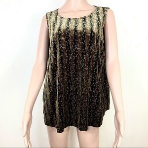 Baranda Women’s Sleeveless Gold black 1X